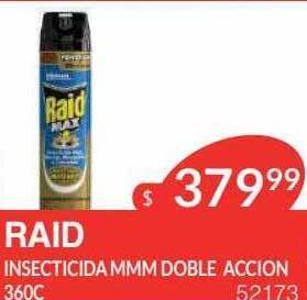 Masivos Raid insecticida mmm doble accion oferta