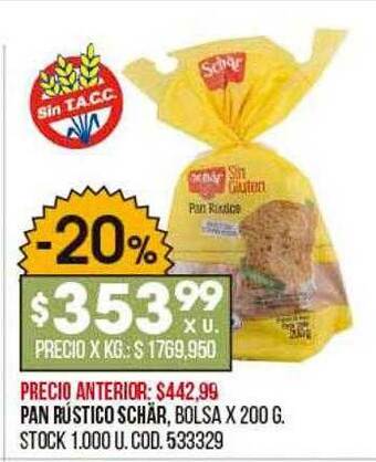 Coto Pan rústico schär oferta