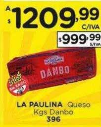 Hipermay La paulina queso kgs danbo oferta