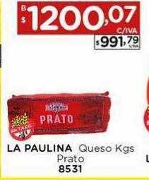 Hipermay La paulina queso kgs prato oferta