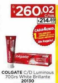 Hipermay Colgate c-d luminous 70grs white brillante oferta