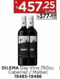 Hipermay Dilema day vino 750cc cabernet - malbec oferta