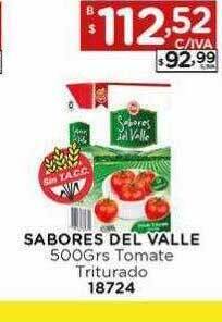 Hipermay Sabores del valle 500grs tomate triturado oferta