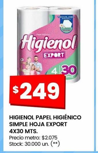 Changomas Papel higiénico higienol oferta