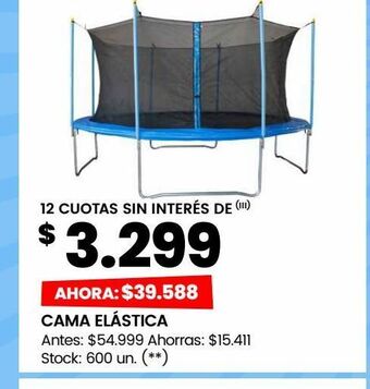 Changomas Cama elástica oferta