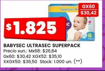 Changomas Babysec ultrasec superpack oferta