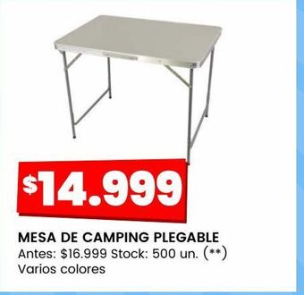 Changomas Mesa de camping plegable oferta