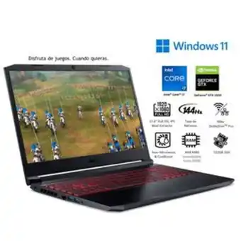 Frávega Notebook acer 15,6” core i7 8gb nitro 5 an515-57-72ub oferta