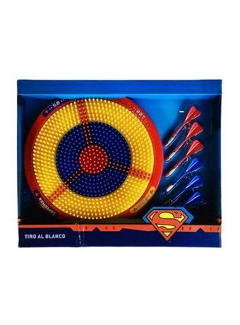 El Mundo del Juguete Playset dardos tiro al blanco superman base amarilla original oferta