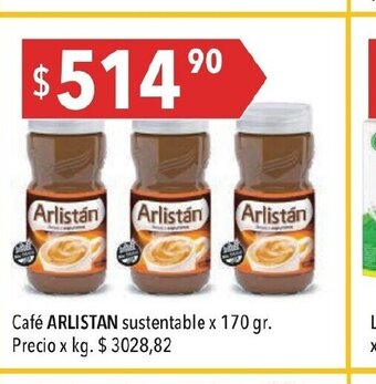 Hergo Café Arlistan Sustentable x 170 gr oferta