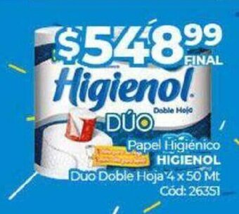 Diarco Papel Higiénico Higienol oferta
