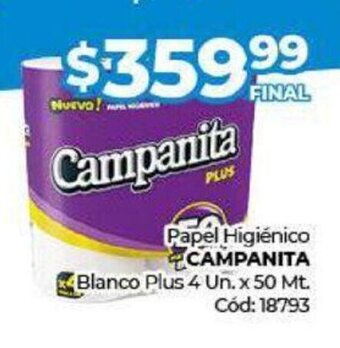 Diarco Papel Higiénico Campanita oferta