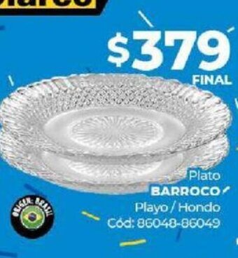 Diarco Plato Barroco oferta
