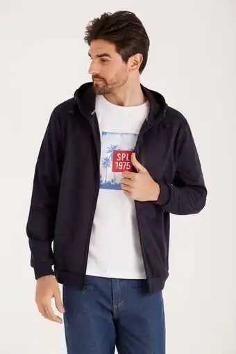 Macowens Campera deportiva clásica azul oferta