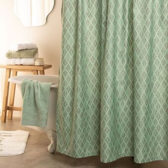 Arredo Cortina de baño rombo hojas oferta