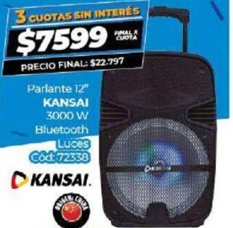 Diarco Parlante 12" Kansai oferta