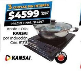 Diarco Anafe + Olla Kansai oferta