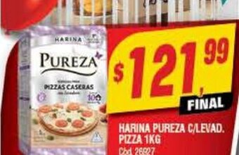 Supermercados Yaguar Harina Pureza C/Levad. Pizza 1kg oferta