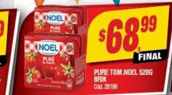 Supermercados Yaguar Pure Tom. Noel 520g Brik oferta