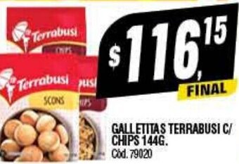 Supermercados Yaguar Galletitas Terrabusi C/ Chips 144g oferta