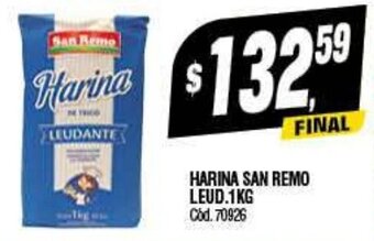 Supermercados Yaguar Harina San Remo Leud. 1kg oferta