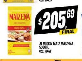 Supermercados Yaguar Almidon Maiz Maizena 550gr oferta