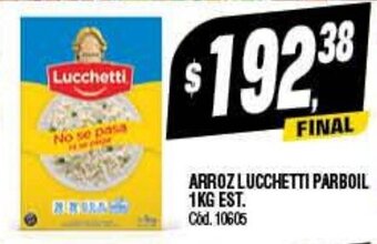 Supermercados Yaguar Arroz Lucchetti Parboil 1kg Est. oferta