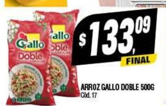 Supermercados Yaguar Arroz Gallo Doble 500g oferta