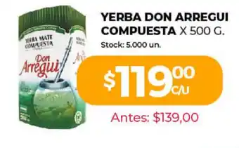 Supermercados Tadicor Yerba Don Arregui Compuesta x 500g oferta