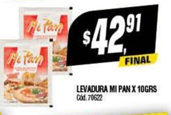 Supermercados Yaguar Levadura Mi Pan X 10GRS oferta