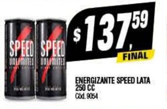 Supermercados Yaguar Energizante Speed Lata oferta