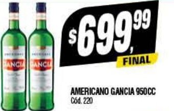 Supermercados Yaguar Americano Gancia 950 CC oferta