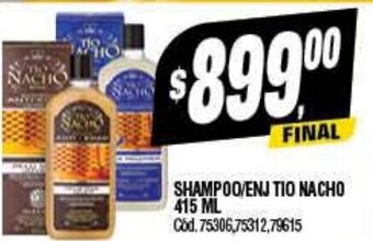 Supermercados Yaguar Shampoo/Enj Tio Nacho 415 ML oferta