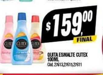Supermercados Yaguar Quita Esmalte Cutex 100ML oferta
