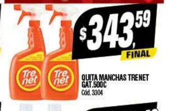 Supermercados Yaguar Quita Manchas Trenet Gat. 500C oferta