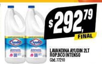 Supermercados Yaguar Lavandina Ayudin 2LT Rop.Bco Intenso oferta