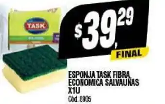Supermercados Yaguar Esponja Task Fibra Economica Salvauñas x1U oferta
