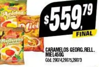 Supermercados Yaguar Caramelos Georg.Rell. Miel 450G oferta