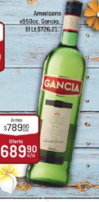 El Nene Americano x 950cc Gancia oferta