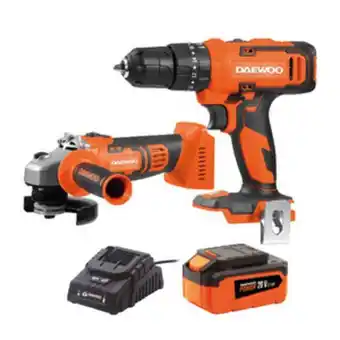Musimundo Amoladora + taladro daewoo super pack litio / daag2000li+ dacd2000li oferta