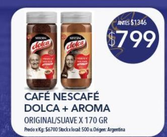 Jumbo Cafe nescafé dolca 170g oferta