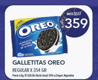 Jumbo Galletas oreo 354g oferta
