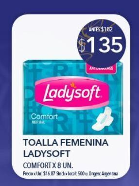 Jumbo Toallas femeninas ladysoft 8un oferta