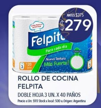 Jumbo Papel de cocina felpita oferta