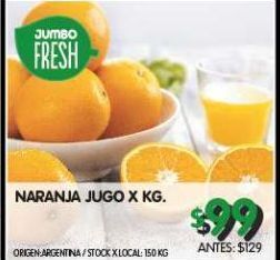 Jumbo Naranjas para jugo x kg oferta