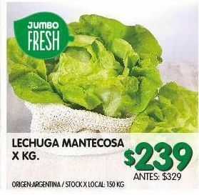 Jumbo Lechuga mantecosa x kg oferta