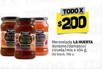 Mermelada La Huerta Durazno/Damasco/ Circuela/ Mix
