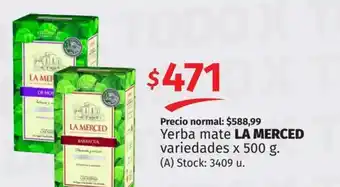 Hipermercado Libertad Yerba Mate La Merced Variedades oferta