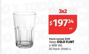 Hipermercado Libertad Vaso Oslo Flint oferta