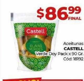 Diarco Aceitunas castell verde doy pack x 90 gr oferta